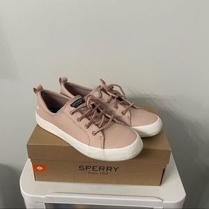 Mauve Sperrys, worn once